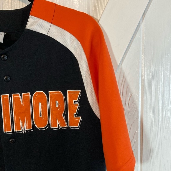 Baltimore Baseball Jersey - Black and Orange - Picture 3 of 11